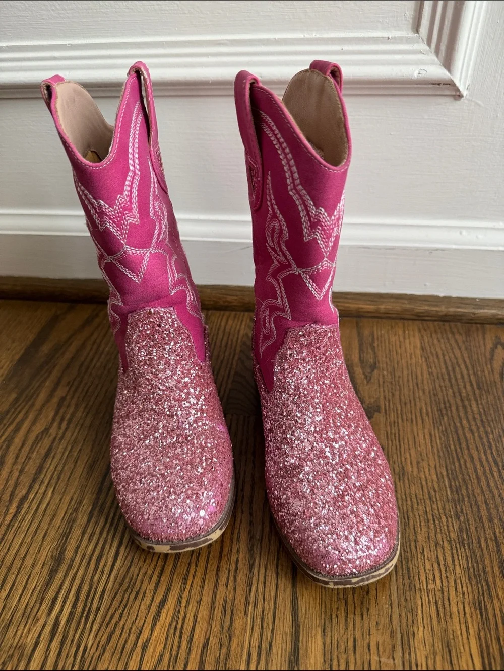 🌸 5/$25 Sale 🌸 Kids Pink Glitter Cowboy Boots